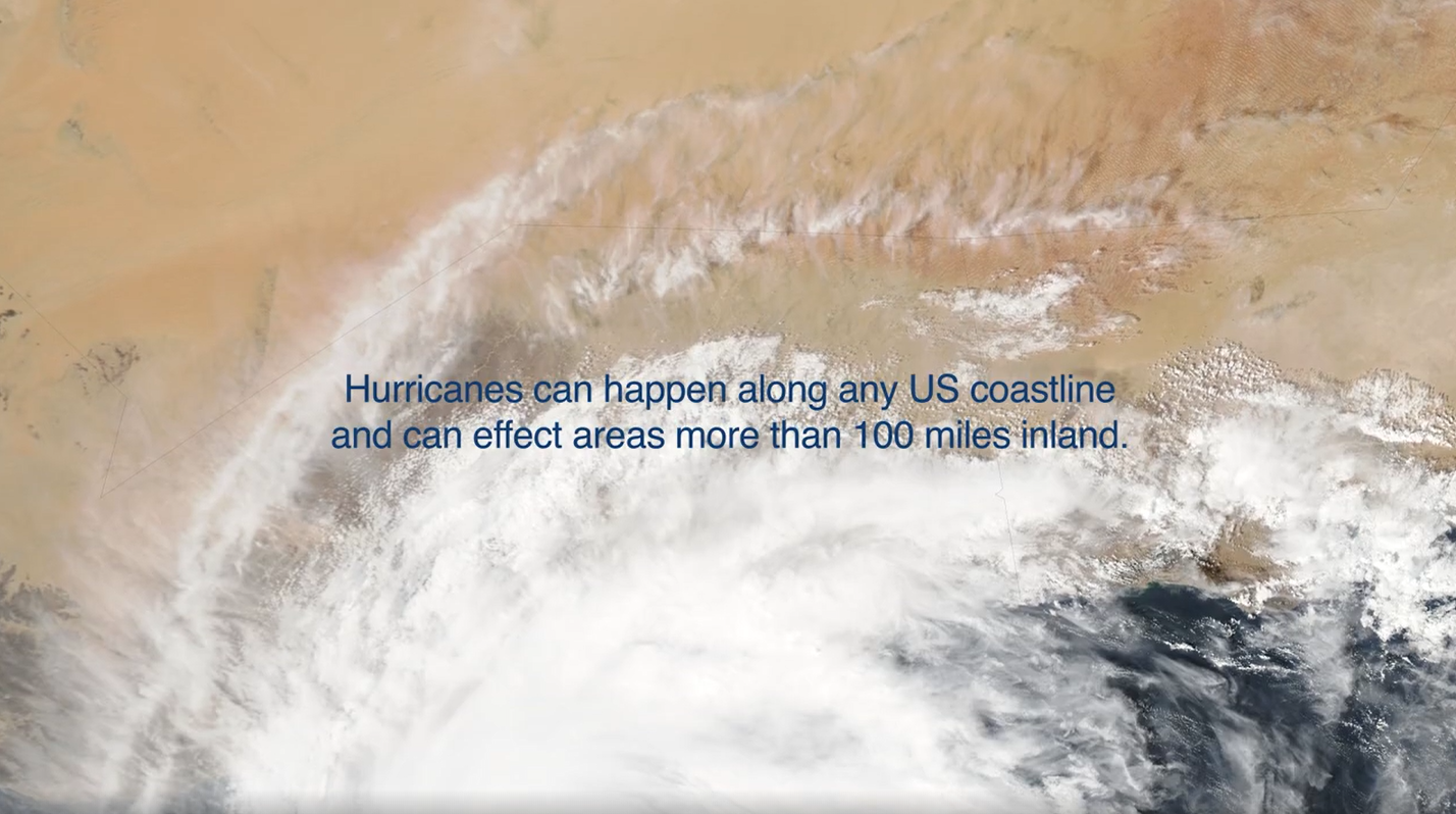 Hurricanes can happen along any US coastline and can effect areas more than 100 miles inland