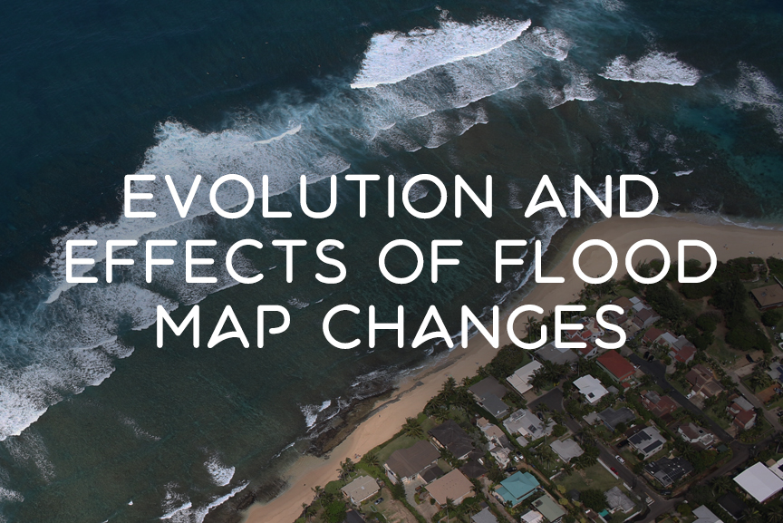 Evolution and effects of flood map changes